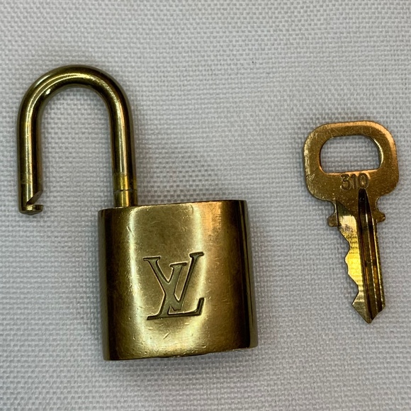 Louis Vuitton Gold Tone Lock and Key Set!  Number 310! - Picture 4 of 5